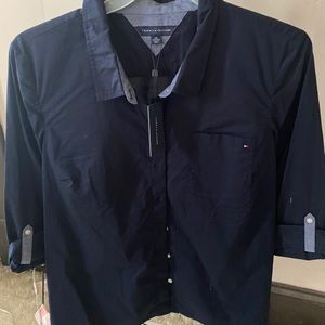 Tommy Hilfiger Navy light button up heritage shirt